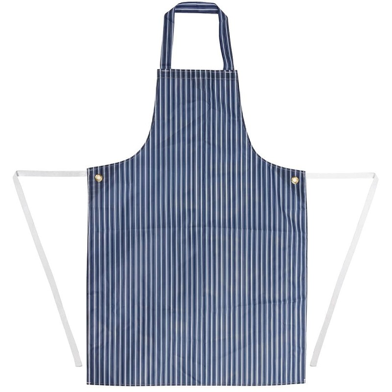 Whites Chefs Apparel Waterproof Bib Apron Nylon Blue And White