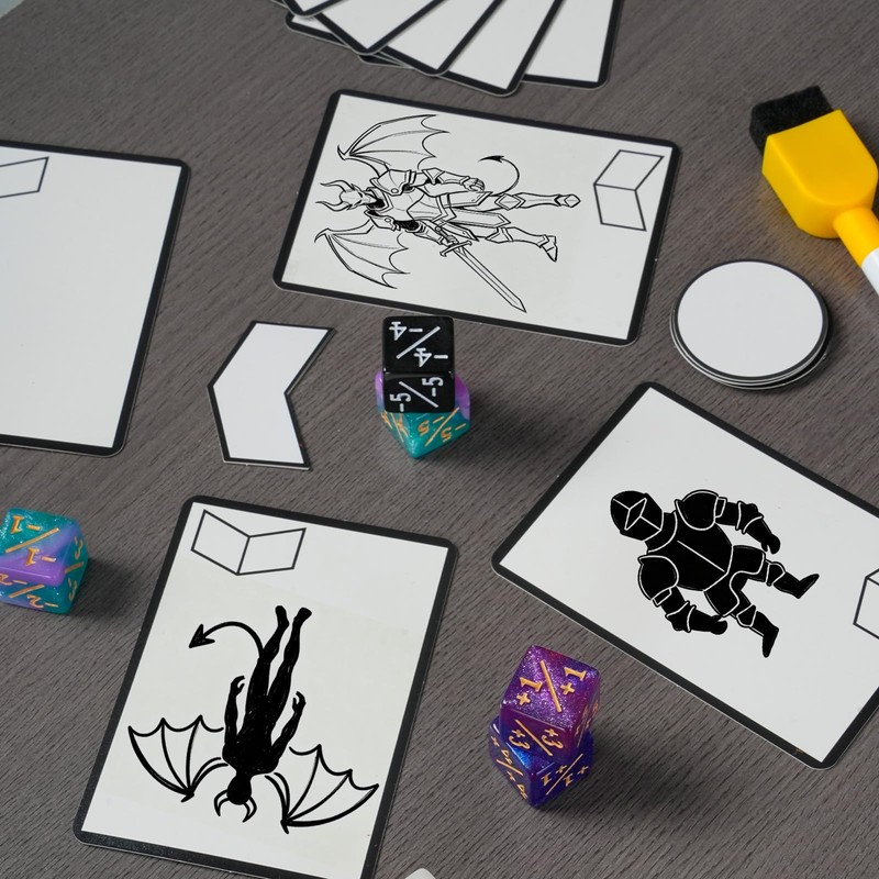 120 Pcs Dry Erase Tokens for MTG Custom Token Cards
