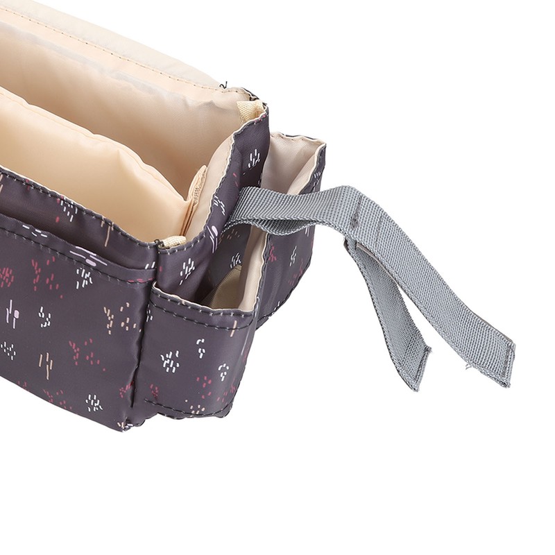 Universal Stroller Organizer with Insulated Cup Holder Phone Bag Waterproof
