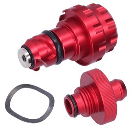 Oil Drain Plug Assembly with Magnetic End Aluminium Alloy Replacement for Ford F150 2015+(Red )