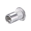 TA-VIGOR 50Pcs M4 Rivet Nuts, Aluminium Alloy Knurled Flat Head