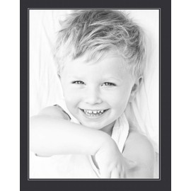 23x30 Smooth Black / Black Custom Mat for Picture Frame with 19x26 opening size (Mat Only, Frame NOT Included)