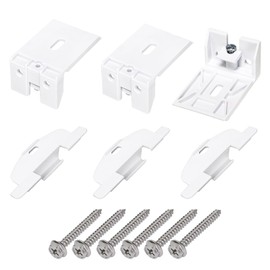 rosyquarz 3/4" Blinds Shade Brackets,Pleat Lite Rise Handles Blind Pulls kit for Hunter Douglas Duette and Applause Shades(3 Pack, White)
