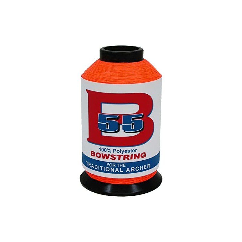 BCY B55 Bowstring Material Fluorescent Orange 1/4 lb.