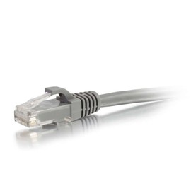 C2G 00669 Cat6a Cable - Snagless Unshielded Ethernet Network Patch Cable, Gray (25 Feet, 7.62 Meters)