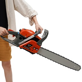 60CC 22'' Gas Chainsaw Gas Powered Chainsaws, 2 Stroke Handheld Guide Board Petrol Gasoline Chain Saw for Wood Pruning, Tree Stump Trimming, Firewood Cutting