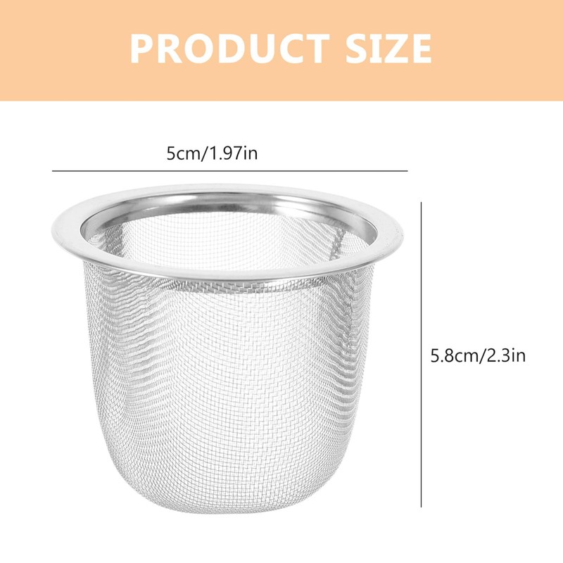 Tofficu Stainless Steel Tea Strainer Mesh Filter for Loose Leaf