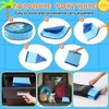 Chunful Foldable Dog Pool with Storage Bag, 24 x 8
