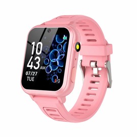 Smart Watch for Kids, Toddler Watch Toys with 24 Games Camera Video Recorder Music Alarm Calculator Calendar Stopwatch Flashlight Pedometer Birthday Gift Toys for 3-12 Year Old Boys and Girls (Pink)
