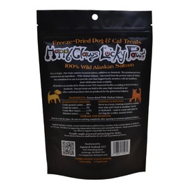 Freeze-Dried Wild Alaskan Salmon Treats for Dogs and Cats (2.5 oz) Made in Alaska