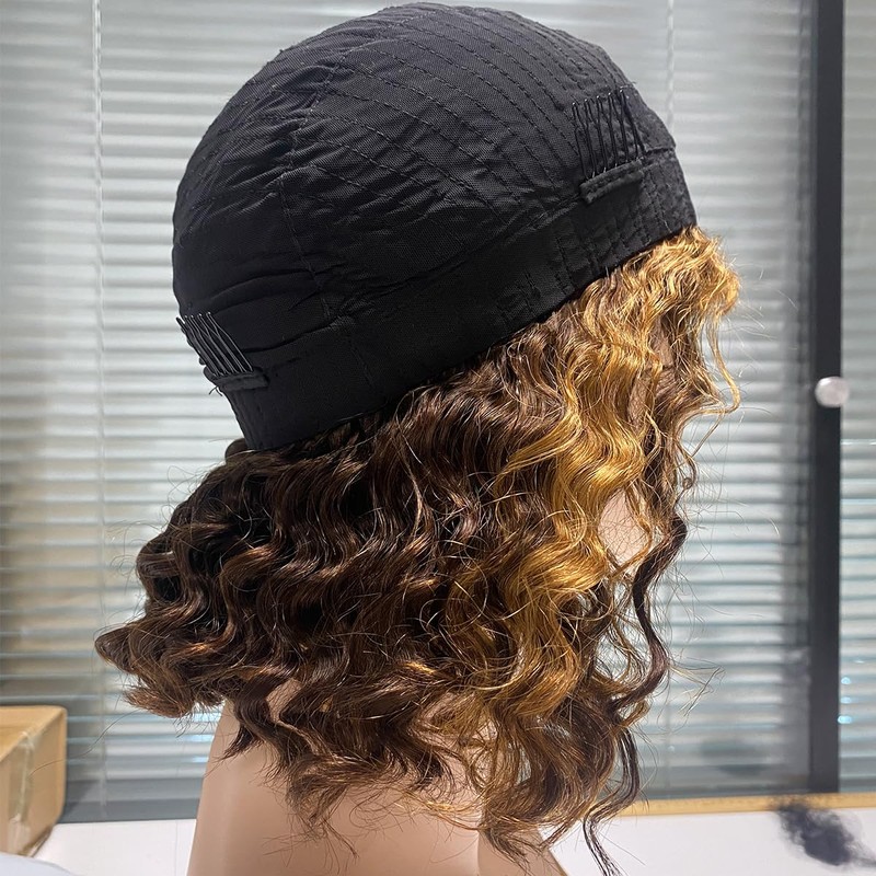 Wear and Go Glueless Wigs Human Hair Pre Plucked Deep