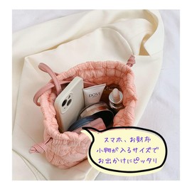 PETITCHOU Women's Shoulder Bag, Pouch, Popcorn, Pullet, Pullet, Compact, Small, Smartphone, Lightweight, Minimalist, Travel, Korea, purple