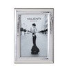 Valenti&Co Shiny Silver Hammered Photo Frame 10x15cm Ideal for Wedding