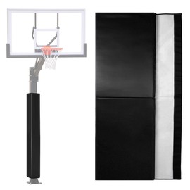 PHENEPUS 6ft Tall Square Basketball Pole Pads - 2" Thick Heavy-Duty All-Weather Pole Padding Outdoor, Weatherproof Basketball Pole Pad for Player Protection, Fits 4", 5" & 6" Basketball Hoop Poles