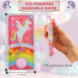 Unicorn Star Water Game for Kids, Phone Aquatic Toy Summer Gifts for Girls, Hand Held Water Ring Game for Kids Stocking Stuffers| Water Toss Ring 14cm