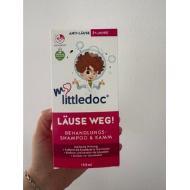 mylittledoc LÄUSE WEG! Treatment Shampoo & Comb | Treatment of Head Lice and Prevention | Suitable for Adults and Children from 3 Years