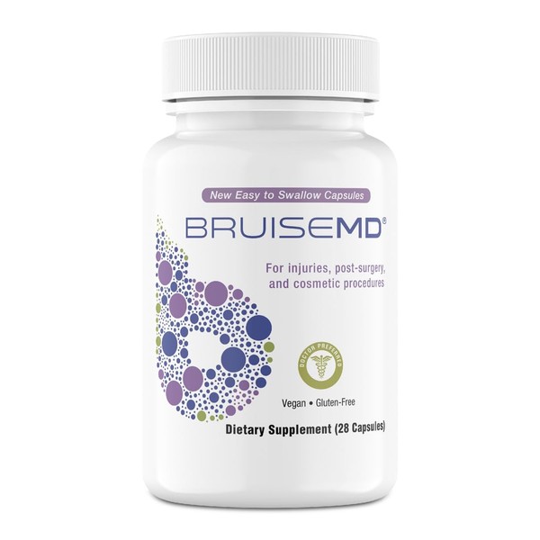 BruiseMD Arnica 1,000mg and Bromelain 500mg 2,400GDU/g Supplement for Bruising