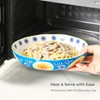 CINAIMPRESSION 9Inch Pasta Bowls Set of 4, HandPainted Ceramic, Mix