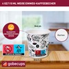 gobecups 100 Disposable Coffee Cups 110 ml / 4 oz