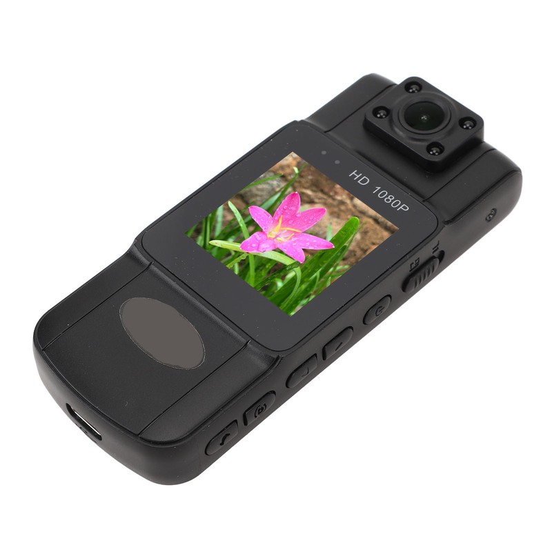 Wearable Camera 2K Night Vision 180 Degree Lens Rotation Magnetic