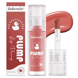 NICEFACE High-Pigment Lip Plumping Gloss, Hydrating & Moisturizing Lip Balm with Long-Lasting High-Shine, Natural Tinted Formula for Fuller Lips (Walnut)