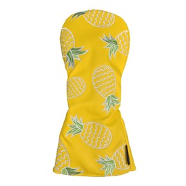 Golf Driver Club Head Cover Pineapple Embroidery #1 Wood Headcover Fit for All Brand