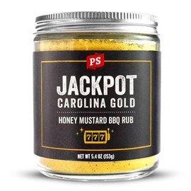 PS Seasoning Jackpot Carolina Gold - Sweet and Tangy Honey Mustard BBQ Seasoning and Rubs for Smoking and Grilling - All-Purpose Dry BBQ Rub for Steak, Pork, Ribs, Chops, Beef, Chicken and more