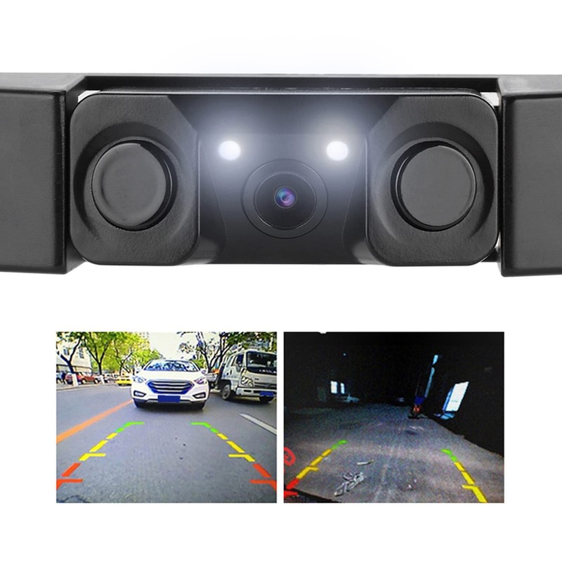 License Plate Camera,3 in 1 Car License Plate Frame Parking