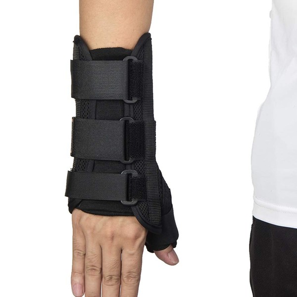 Wrist Brace with Thumb Spica Splint Wrist Support Thumb Spica Thumb Support for Arthritis, Sprains, Carpal Tunnel Pain, Tendonitis (Right,S)