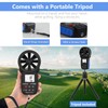 HoldPeak 866B Handheld Anemometer with Tripod, Digital Wind Speed Gauge