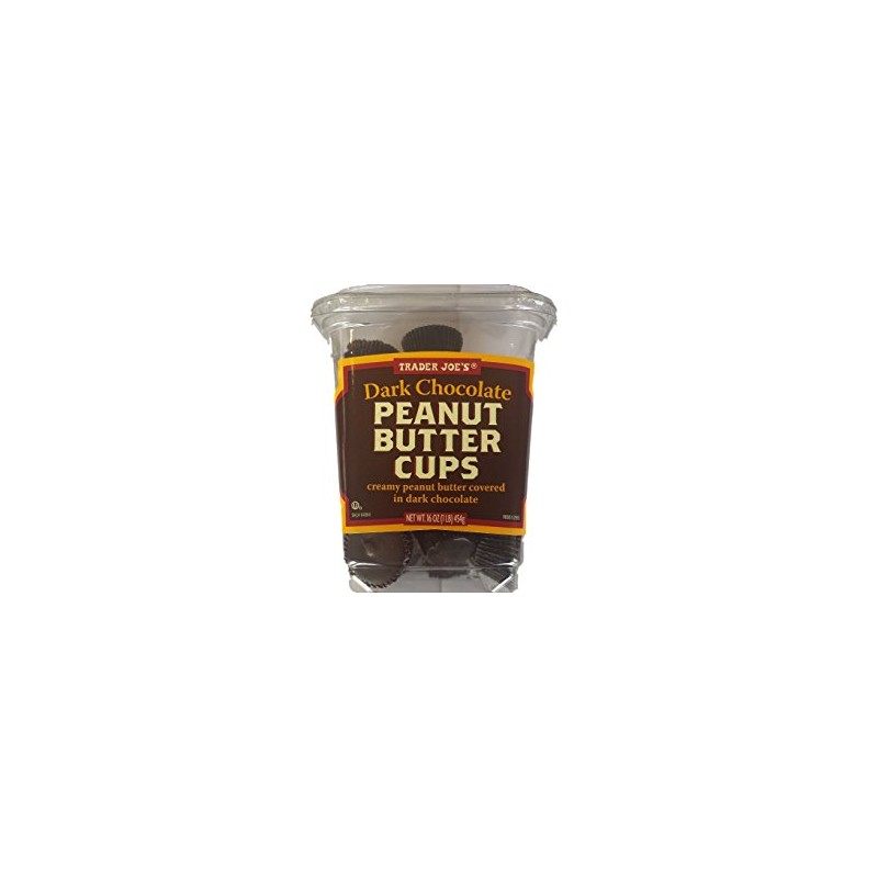 Trader Joe's Dark Chocolate Peanut Butter Cups 16 oz