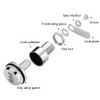 Spotact Combination Cam Lock Security Locks One Chrome Zinc Alloy