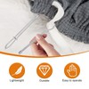4pcs Rope Threader, 2 Designs Bodkin Drawstring Threader Tool Set