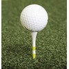 Longridge 's True Hite Wooden Golf Tees 69mm (20Pcs), Yellow/White,