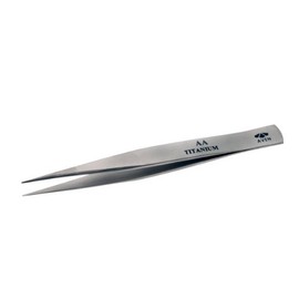 Aven 18013TT Style AA Titanium Tweezers, 5" Length, Silver