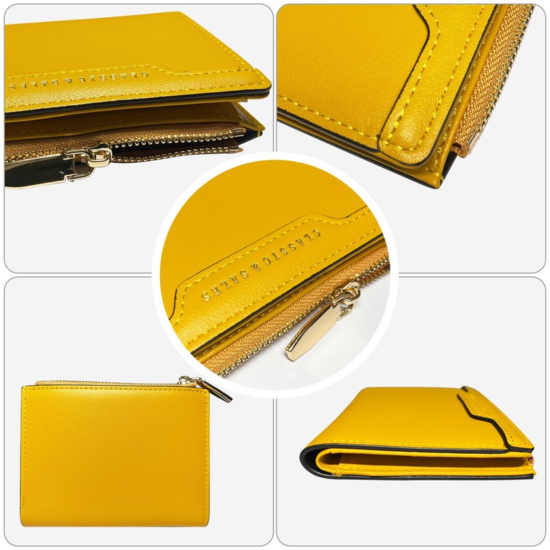 Slim Small Leather Women Wallets,Card Holder Wallet Bifold Trifold RFID
