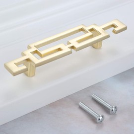 Mgoodoo Vintage Retro Style Handle Kitchen Cabinet Door Handles Drawer Knobs Furniture Hardware (10Pcs, 64mm Gold)