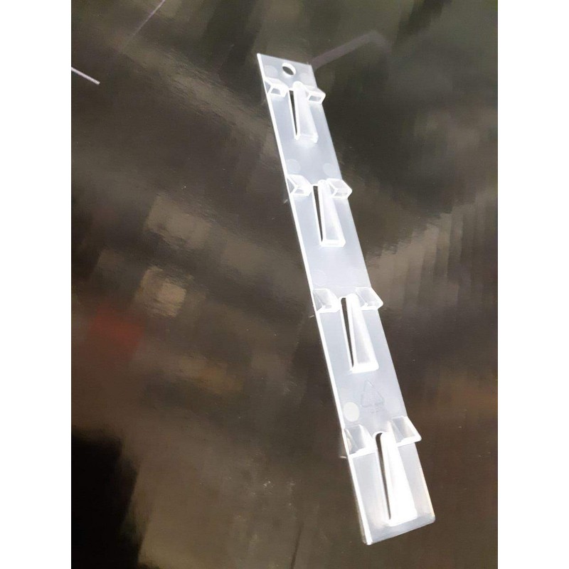 10 x Fast Load Merchandising Strip, Translucent Moulded Clip Strips