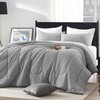 SLEEP ZONE Ultra Soft Lightweight Jersey Knit Full Size Comforter