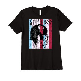 Womens Black Womans Afro Hair Curly Hair Girls Womens African Cool Premium T-Shirt