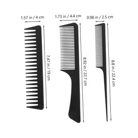 SAFIGLE 1set Anti-static Hair Combs for Women Lightweight Detangling and Hairstyling Tool Includes Fine Tooth Wide Comb for Care and Precise Styling