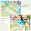 SEWACC Easter Washi Tape:12 Rolls Spring Flower Masking Tape Happy
