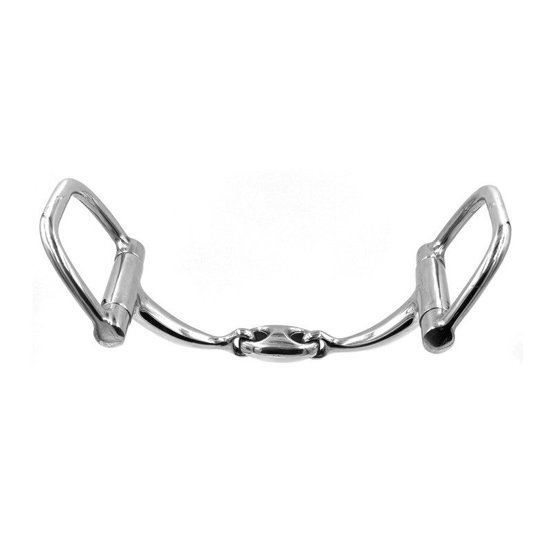 Equine Smile ES0090 ErgoBit D-Ring Snaffle Double Broken Anatomically Shaped