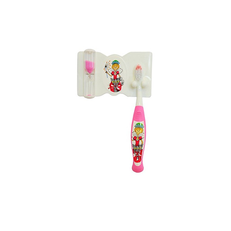 THIENEL 20142 Compact Dental Set with Tooth Fairy Motif Pink