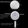 Mr.Go 10 Inch LED Solar Ball Lamp, Colour Changing Mood