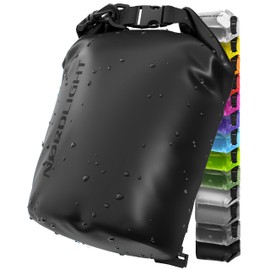 Nordlight Dry Bag 30 L Waterproof Bag – (Black) Waterproof Pack Bag with Roll Top Closure and Shoulder Strap for Swimming, Bathing, Beach, Canoeing, Stand-Up Paddling, Diving