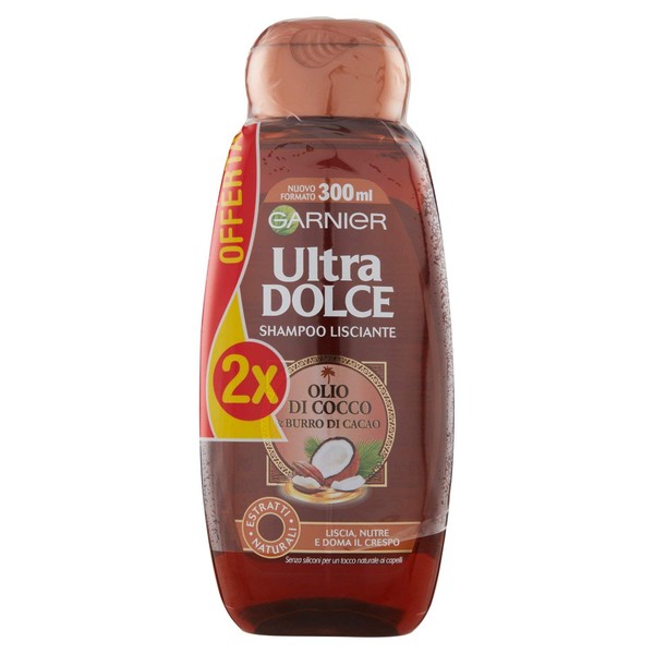 Garnier Ultra Dolce Cocoa Shampoo and Coconut Oil for Straight