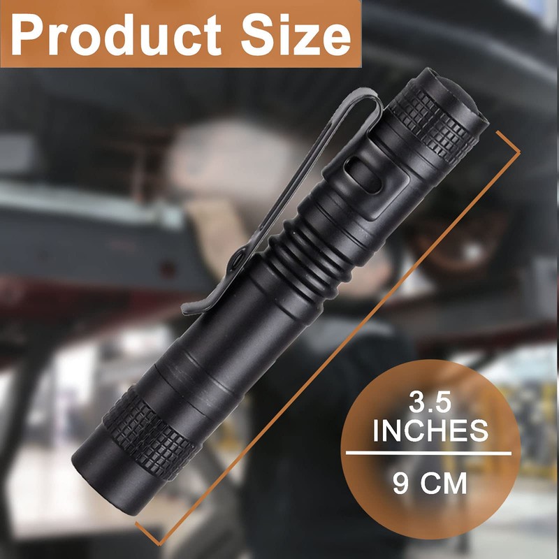 Beieverluck 20 Pack Pen Light Flashlight Mini Small Flashlight with