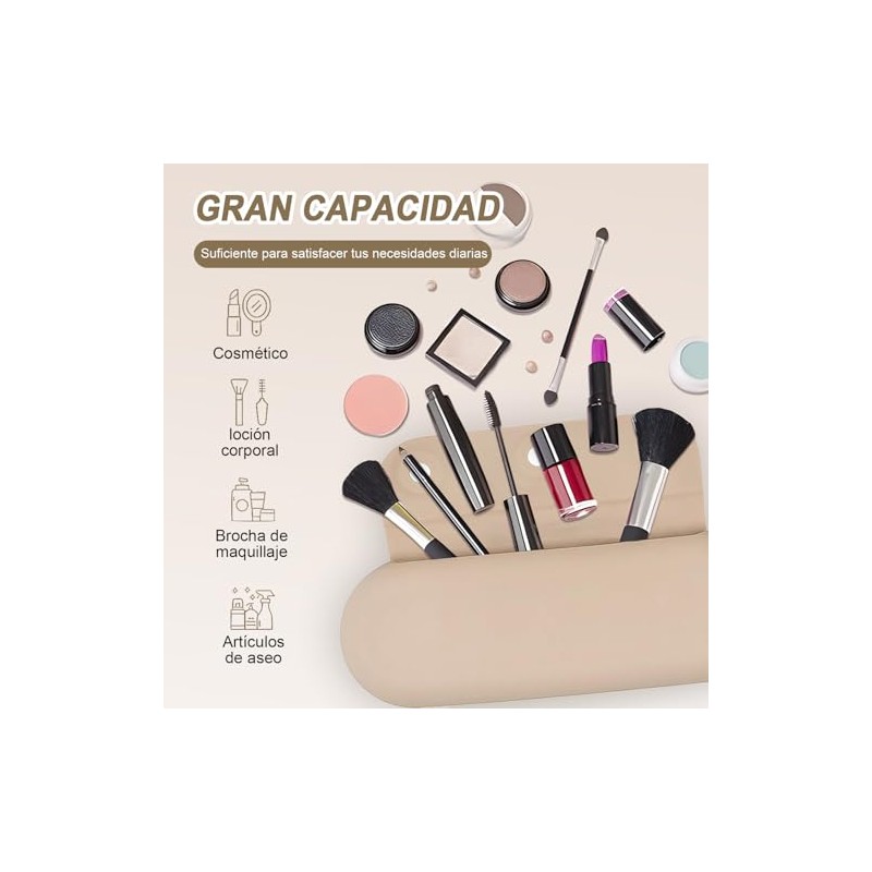 Estuche para Brochas de Maquillaje de Silicona