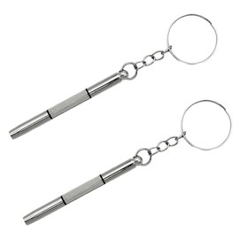 JchEnye Set of 2 Mini - Tornillos Clavadores para Gafas - 3 en 1 Conjunto de Reparación Multifuncional, Porta - llaves Compacto - Ideal para Gafas de Sol, Joyas y Reparaciones de Relojes
